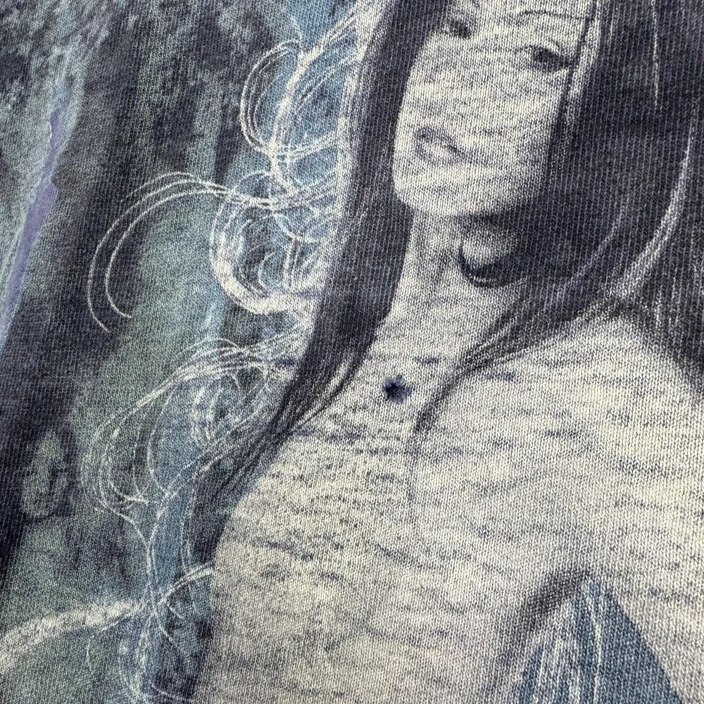 The Mountain Shirt Mens Medium Blue Fairy Moon Graphic Tee Fantasy Tie Dye